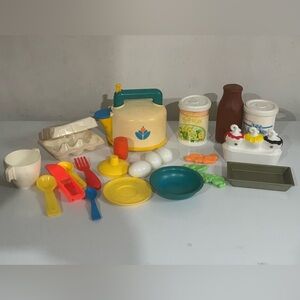 Fisher Price Pretend Play Food Lot Vintage 1980s